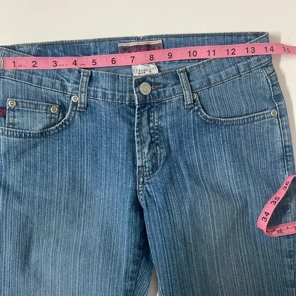 Vintage Z Cavaricci jeans size 5 cotton blend denim lined pattern lightweight - Picture 4 of 13